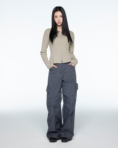 [Illit Yunah Pick] 26SS Superdry Women's Rib Cardigan Beige