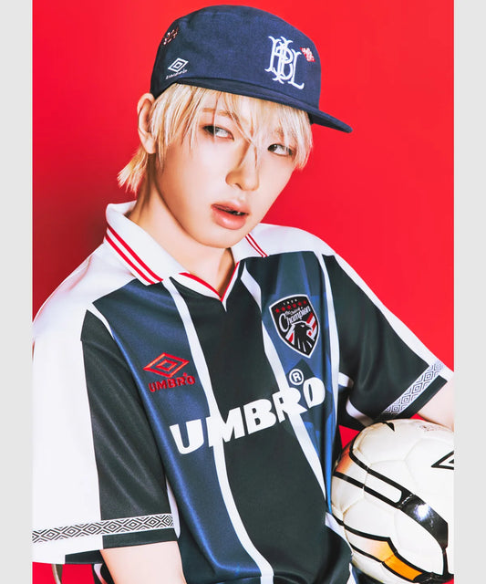 [UMBRO X NCT WISH] HBL Star Champ US Short Sleeve Soccer Jersey Navy