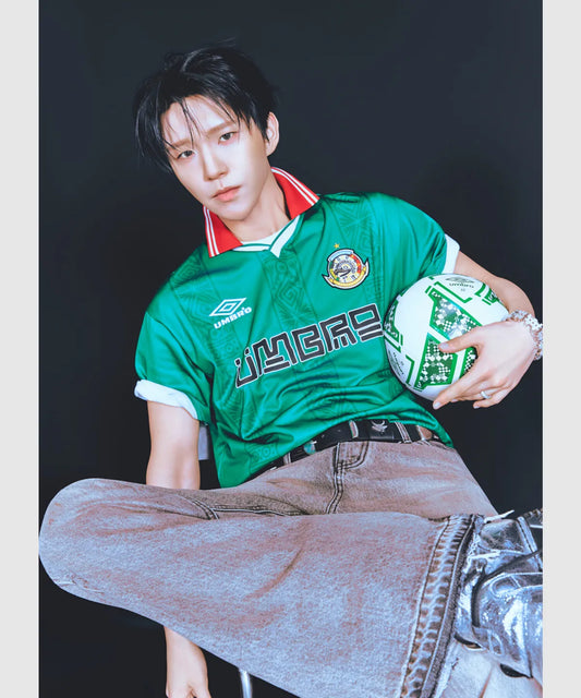 [UMBRO X NCT WISH] HBL Star Champ MEX Short Sleeve Soccer Jersey Green