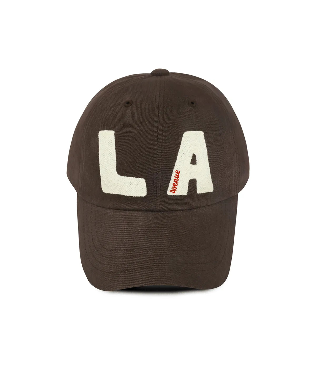 [BTS Jin Worn] Lin Avenue Block LA Chain Stitch Ball Cap