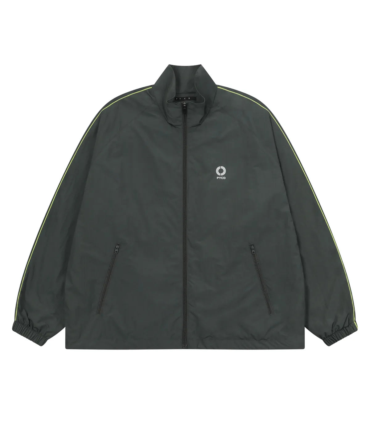 [BTS Jimin Worn] CHIN DOWN Nylon Track Jacket - Gray
