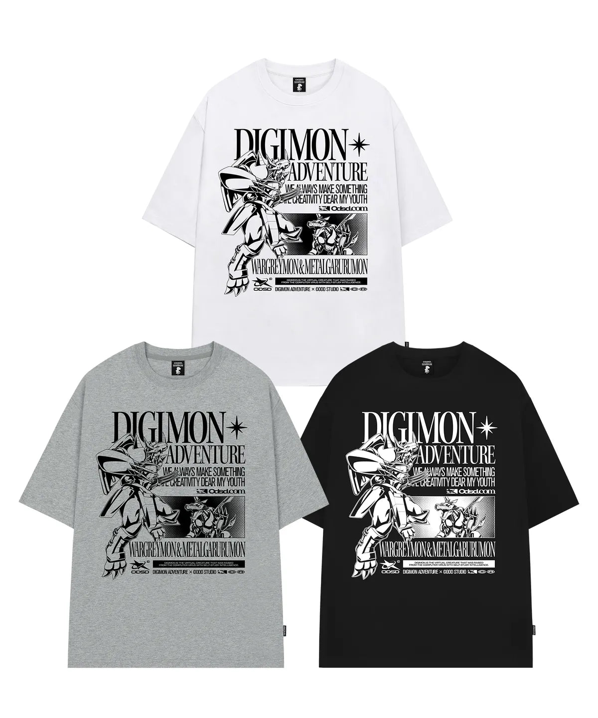 [Digimon X Odd Studio] Mega Stage Digimon Overfit T-shirt