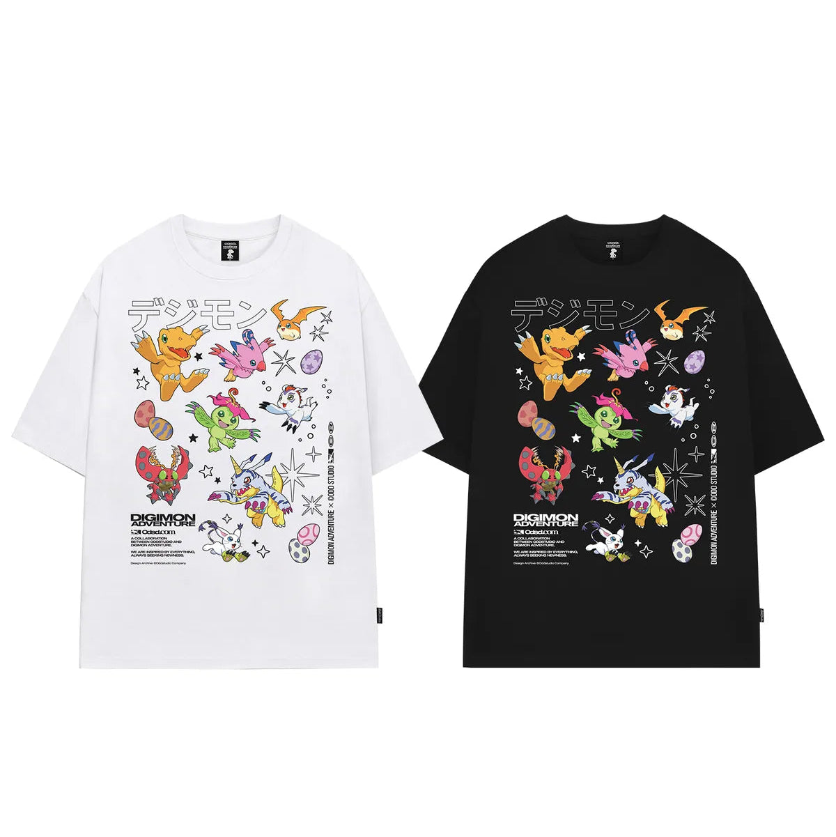 [Digimon X Odd Studio] Rookie Stage Digimon Overfit T-shirt