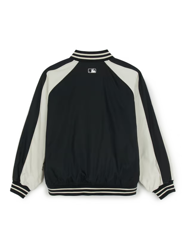 [Karina Pick] 25FW MLB Nylon Blocking Culsive Varsity Jacket Boston Red Sox