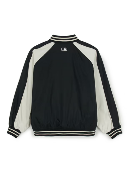 [Karina Pick] 25FW MLB Nylon Blocking Culsive Varsity Jacket Boston Red Sox