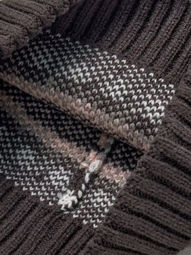 [TWS Ji-Hoon Worn] MLB Vintage Pattern Pom Pom Beanie New York Yankees