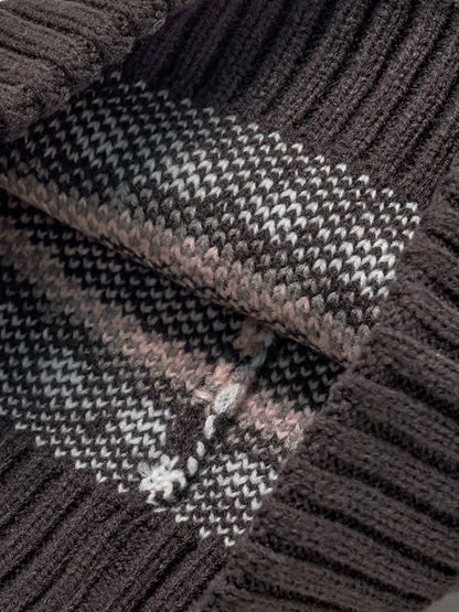 [TWS Ji-Hoon Worn] MLB Vintage Pattern Pom Pom Beanie New York Yankees