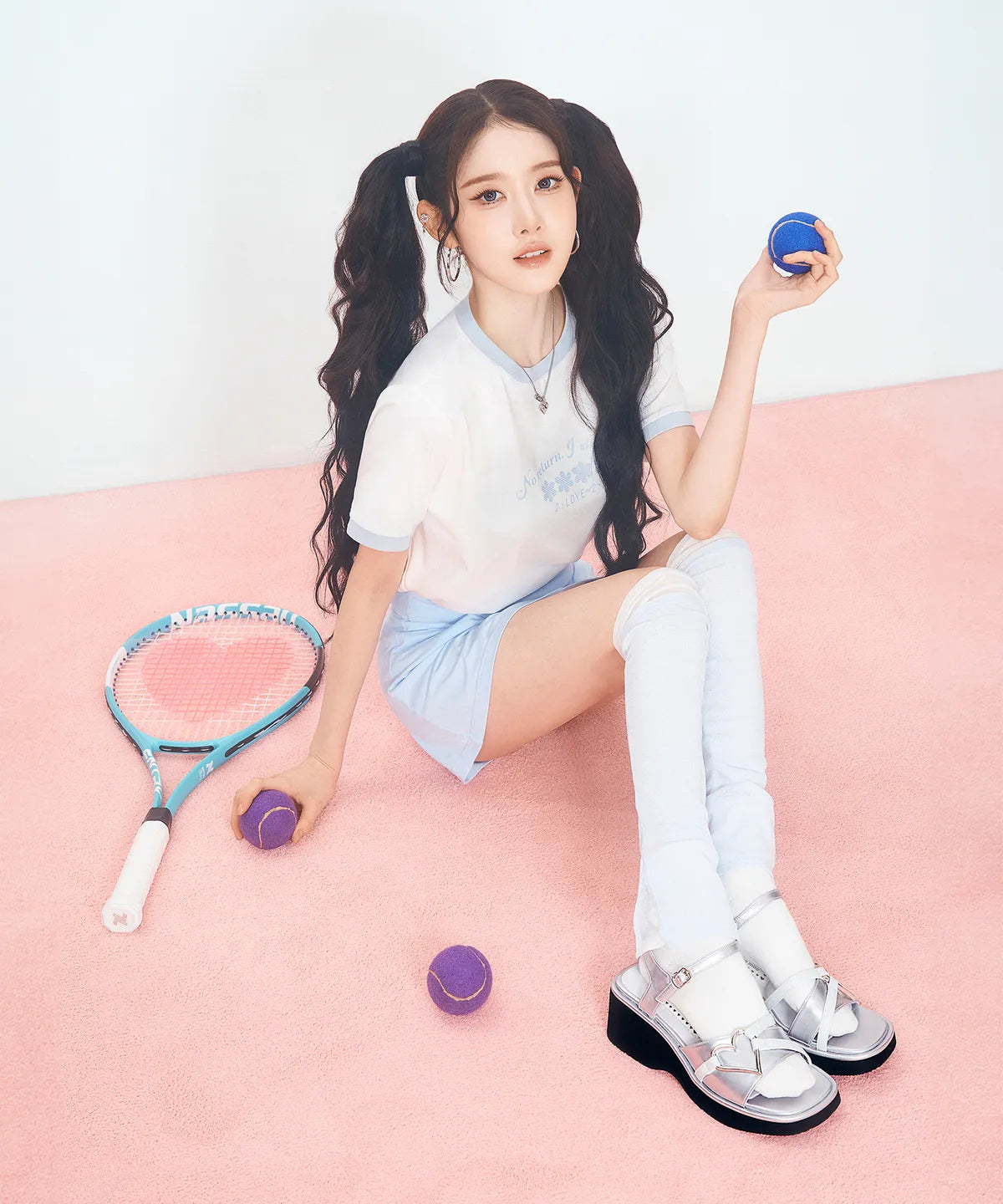 [StayC X Macmoc]  Haty Platform Heart Point Sandals (6cm)