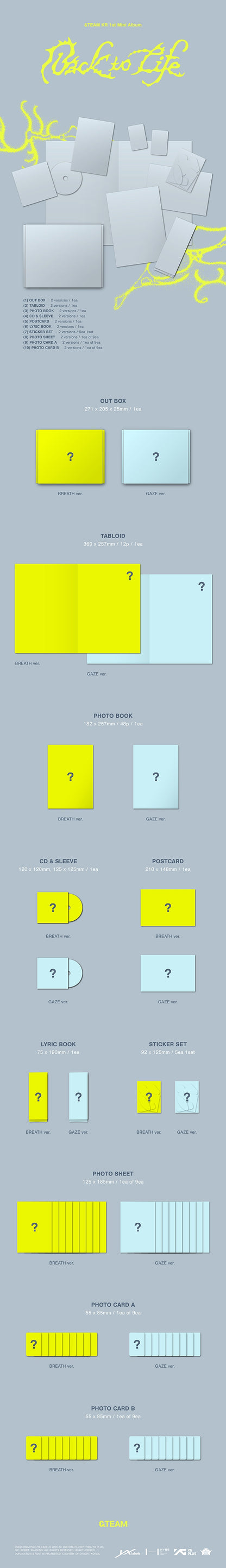 &TEAM - 1st Korean Mini Album 'Back to Life'