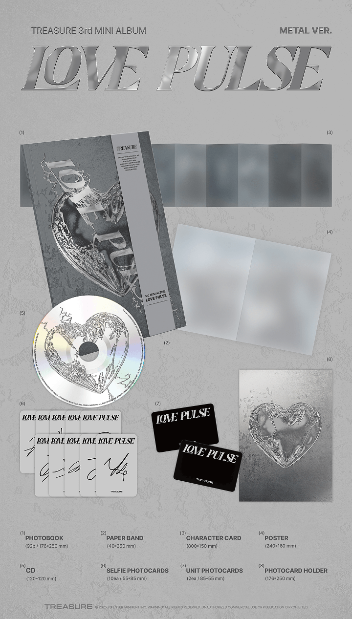 TREASURE - [LOVE PULSE] 3rd MINI ALBUM (w/ Weverse Gift)