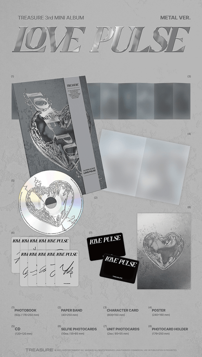 TREASURE - [LOVE PULSE] 3rd MINI ALBUM (w/ Weverse Gift)