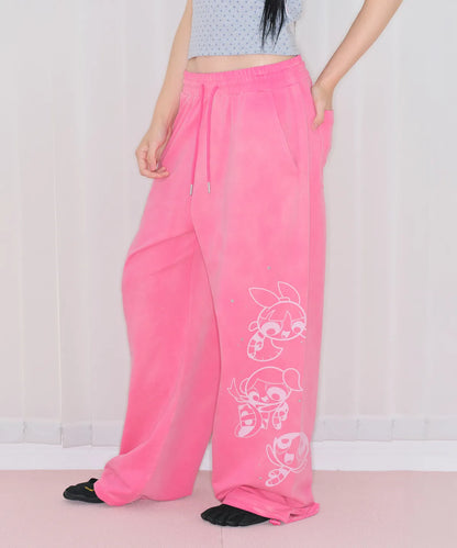 Ames Worldwide X PowerPuff Girls Hotfix Grawing Sweat Pants