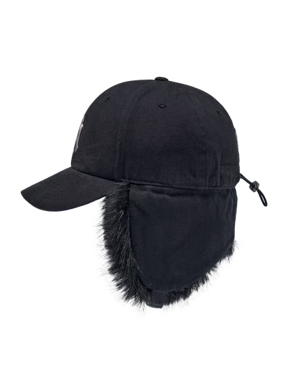 [Aespa Karina Pick] MLB Vintage Fur Earflap Cap New York Yankees