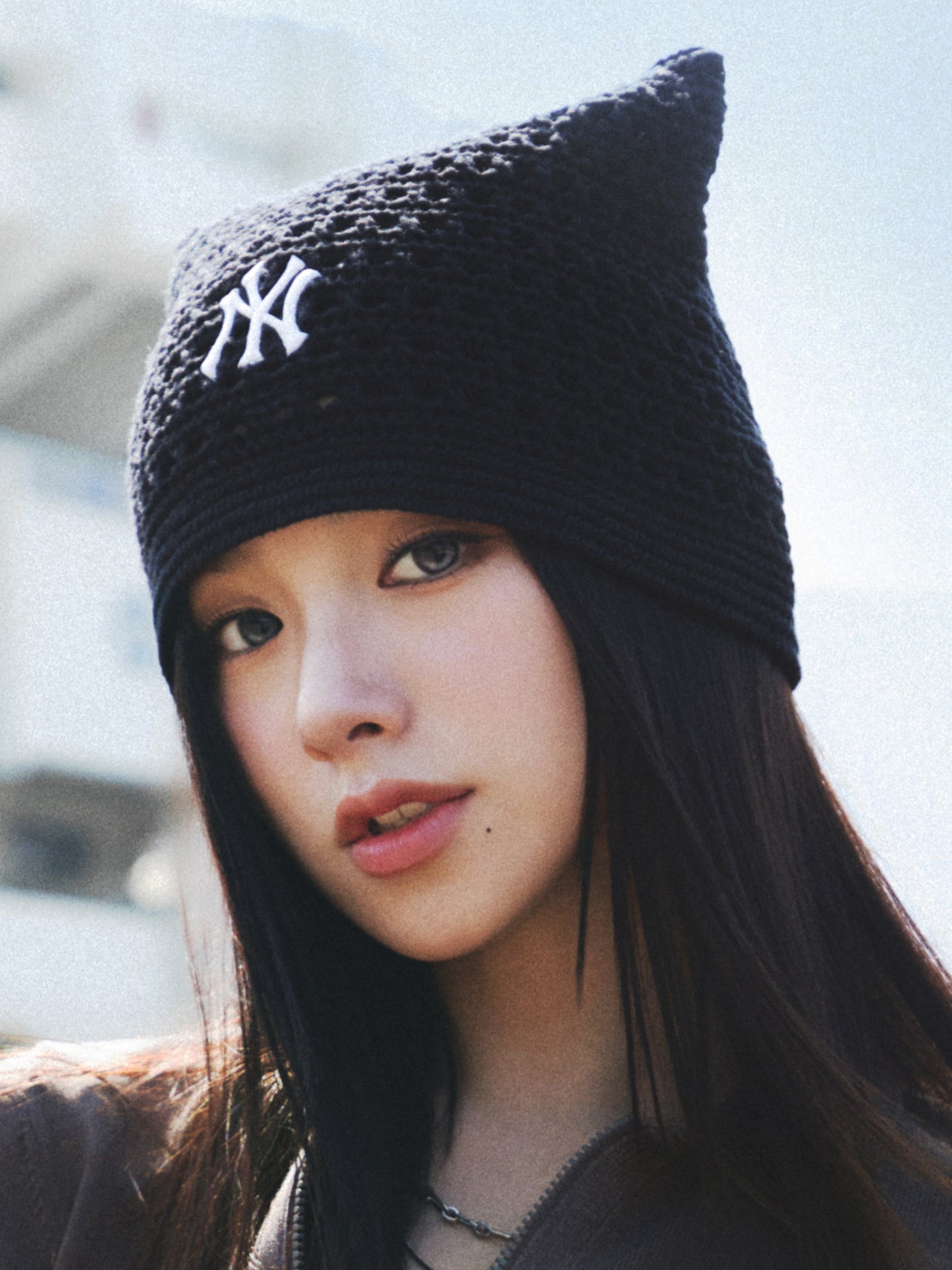 MLB Crochet Meow Beanie New York Yankees