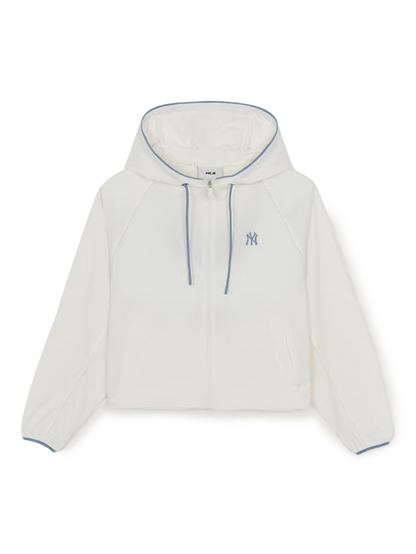 [Aespa Karina Pick] 26SS MLB Women's Sporty Culsive Logo Hooded Windbreaker LA Dodgers
