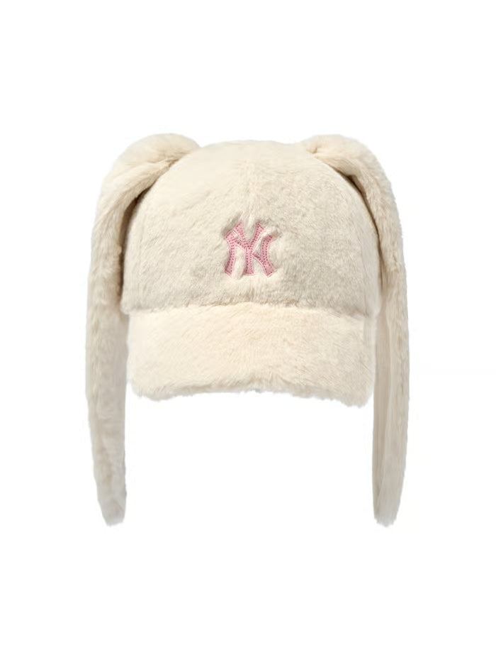 [RESCENE X MLB] 26FW Bunny Colorful Fur Unstructured Ball Cap