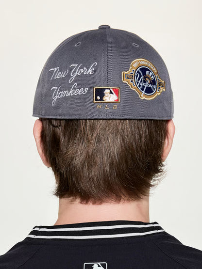 [Karina Pick] 25FW MLB Signature Patch Structure Ball Cap