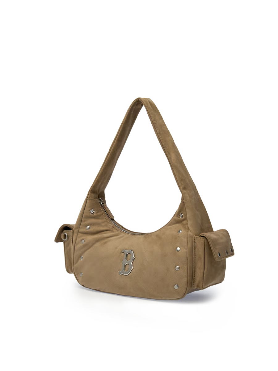 [Aespa Karina Pick] 26FW MLB Vintage Street Studded Hobo Bag