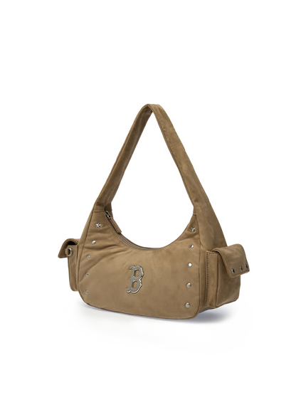 [Aespa Karina Pick] 26FW MLB Vintage Street Studded Hobo Bag