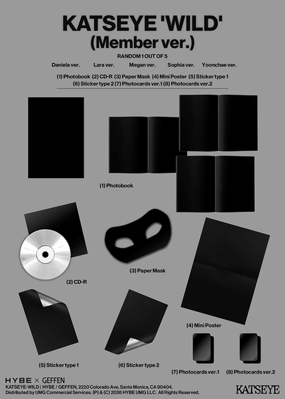 KATSEYE 3rd EP 'WILD' Album (+ Weverse Gift)