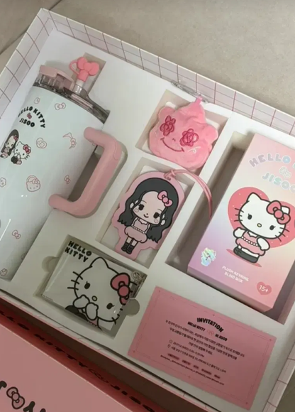 Hello Kitty x Jisoo Official Merch Collaboration Box Set