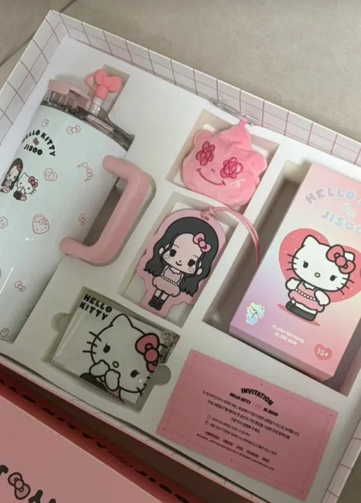 Hello Kitty x Jisoo Official Merch Collaboration Box Set