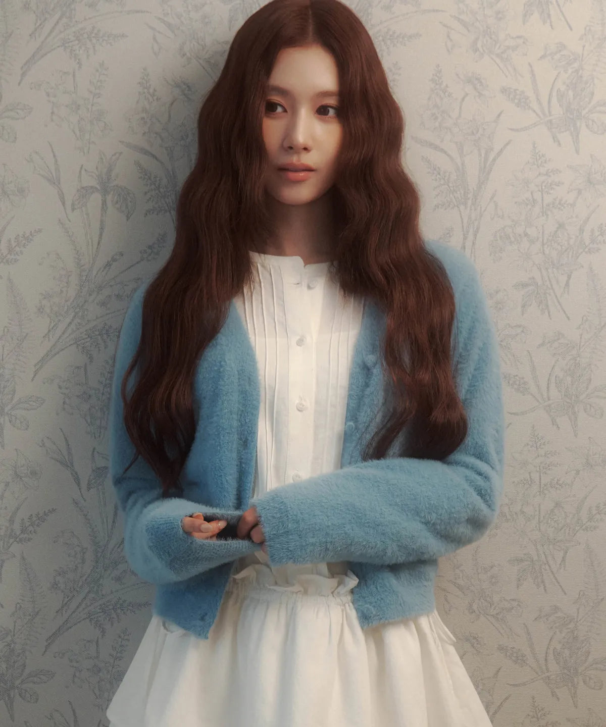 [Twice Sana Pick] 26FW COVERNAT WOMAN V-neck Hairy Cardigan