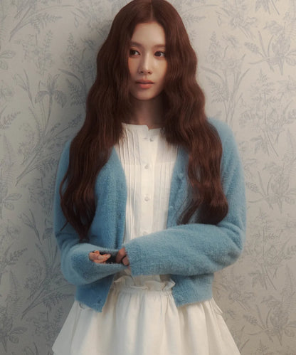 [Twice Sana Pick] 26FW COVERNAT WOMAN V-neck Hairy Cardigan