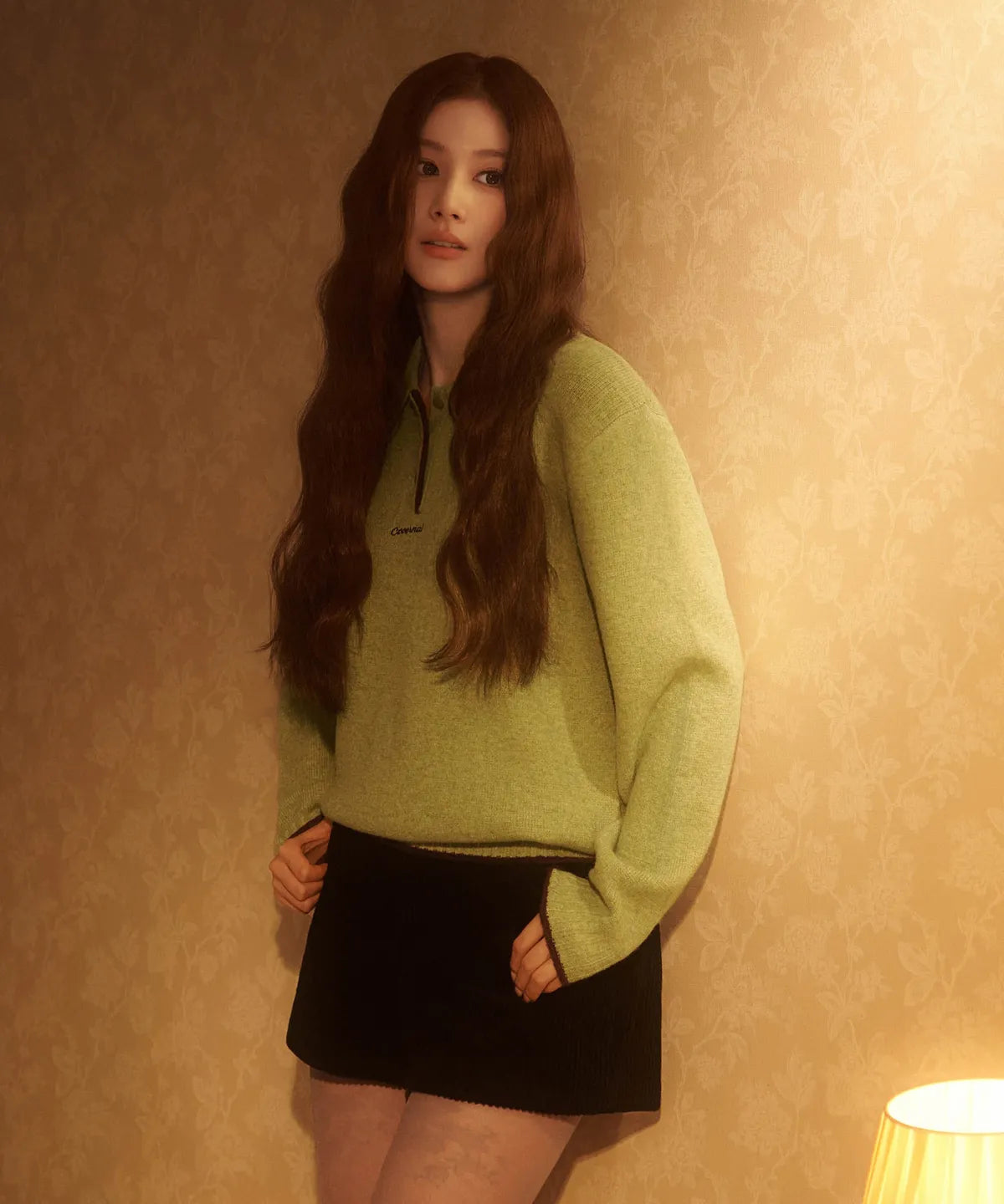 [Twice Sana Pick] 26FW COVERNAT WOMAN Hairy Collar Knit