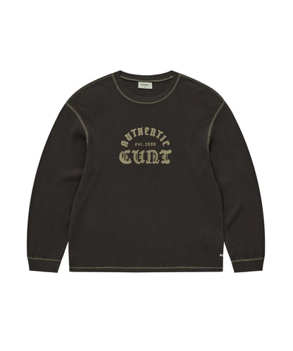 [TXT Soobin Worn] 26FW COVERNAT Diploma CVNT Waffle Long Sleeve