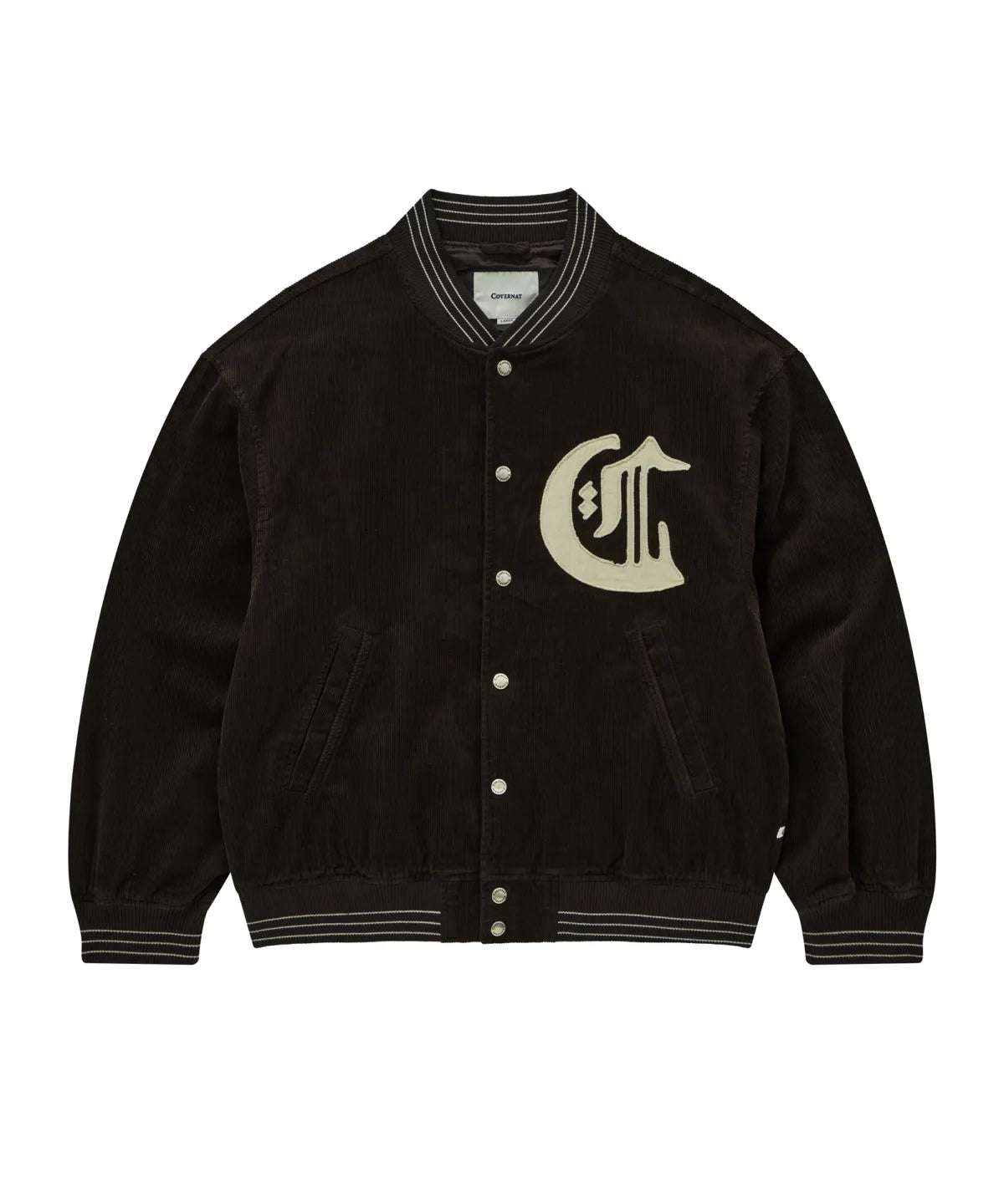 [TXT Soobin Worn] 26FW COVERNAT Diploma C Logo Corduroy Varsity