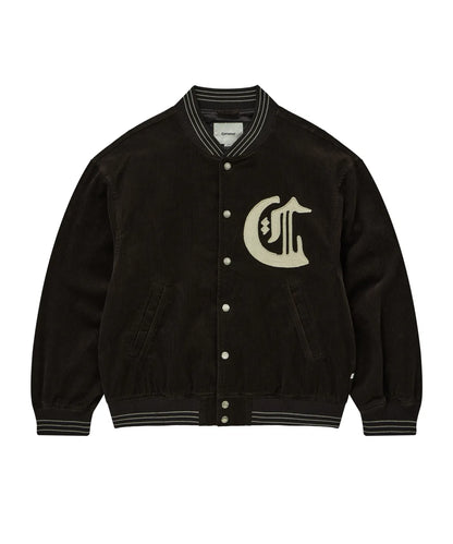[TXT Soobin Worn] 26FW COVERNAT Diploma C Logo Corduroy Varsity