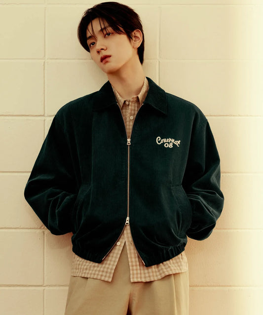 [TXT Soobin Worn] 26FW COVERNAT Corduroy Harrington Jacket