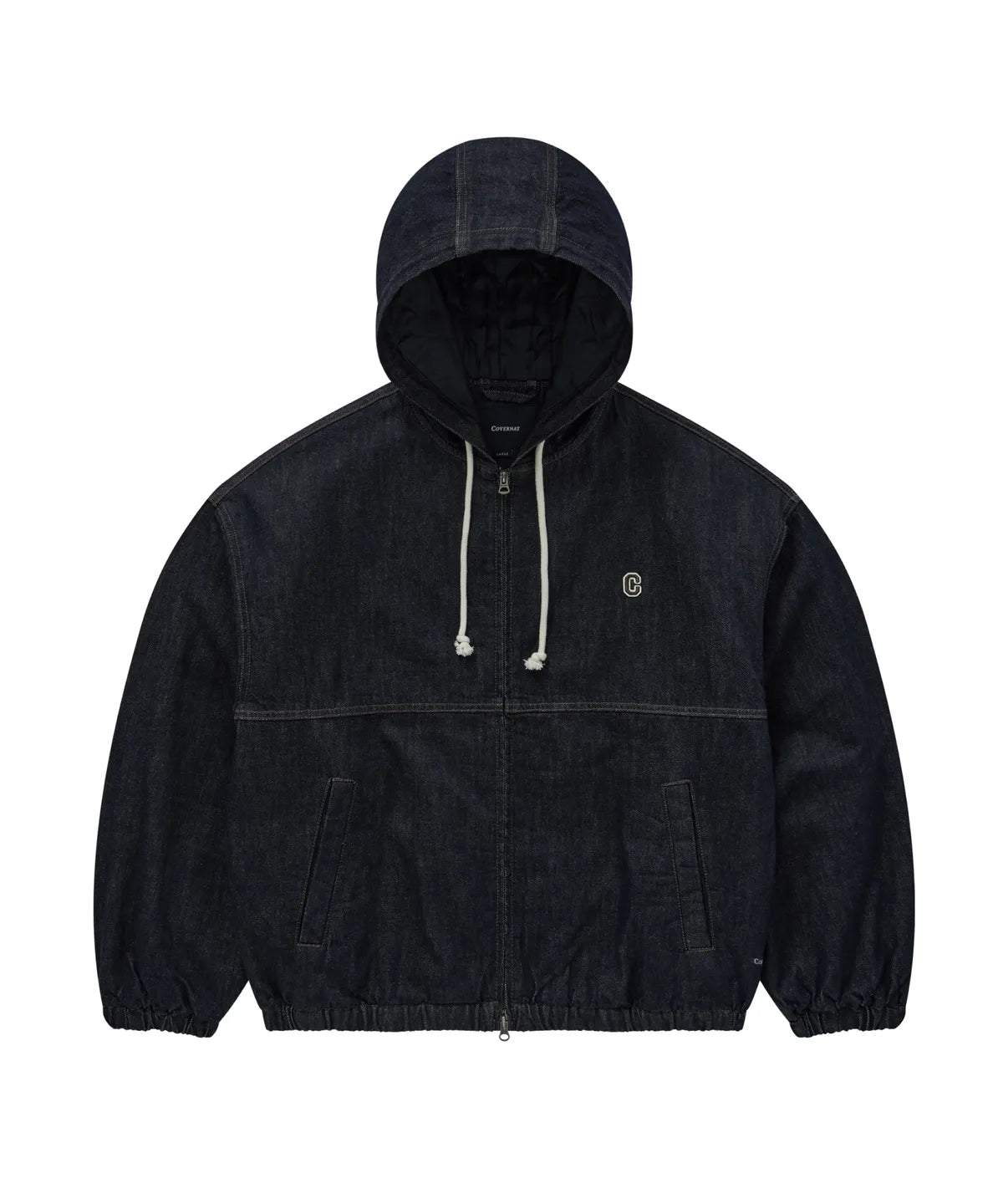 [TXT Soobin Worn] 26FW COVERNAT Ringspun C Logo Denim Hooded Jacket