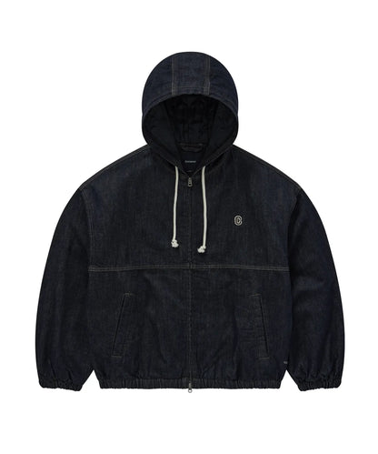 [TXT Soobin Worn] 26FW COVERNAT Ringspun C Logo Denim Hooded Jacket