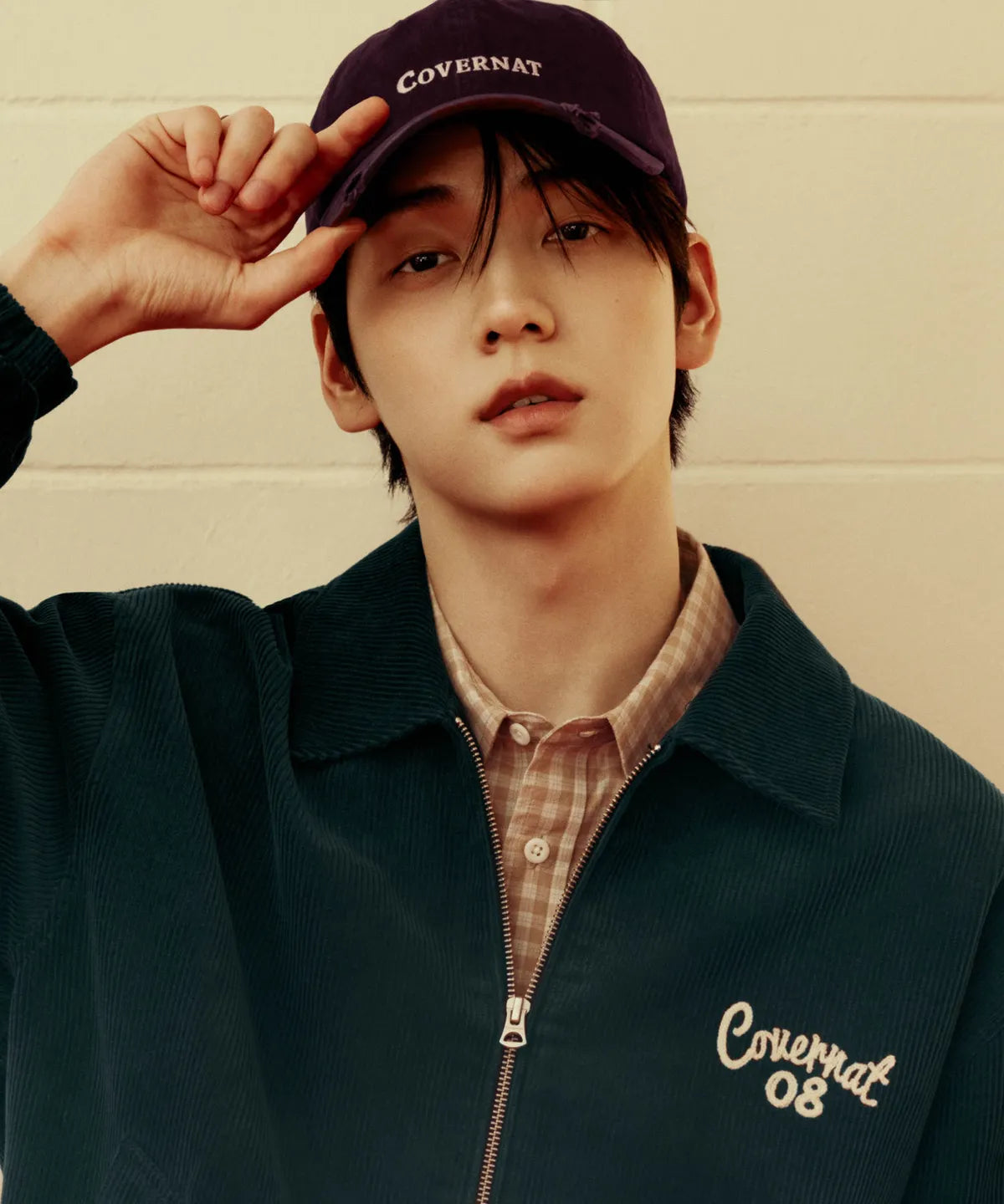 [TXT Soobin Worn] 26FW COVERNAT Damaged Authentic Logo Cozy Fit Ball Cap