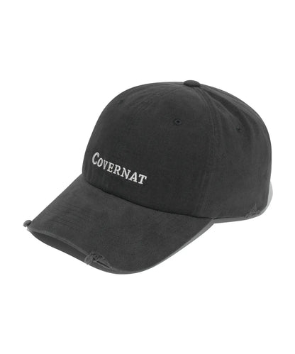 [TXT Soobin Worn] 26FW COVERNAT Damaged Authentic Logo Cozy Fit Ball Cap