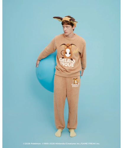 [Pokemon X Gelato Pique] Men's BABY MOCO Jacquard Pullover & Long Pants Set