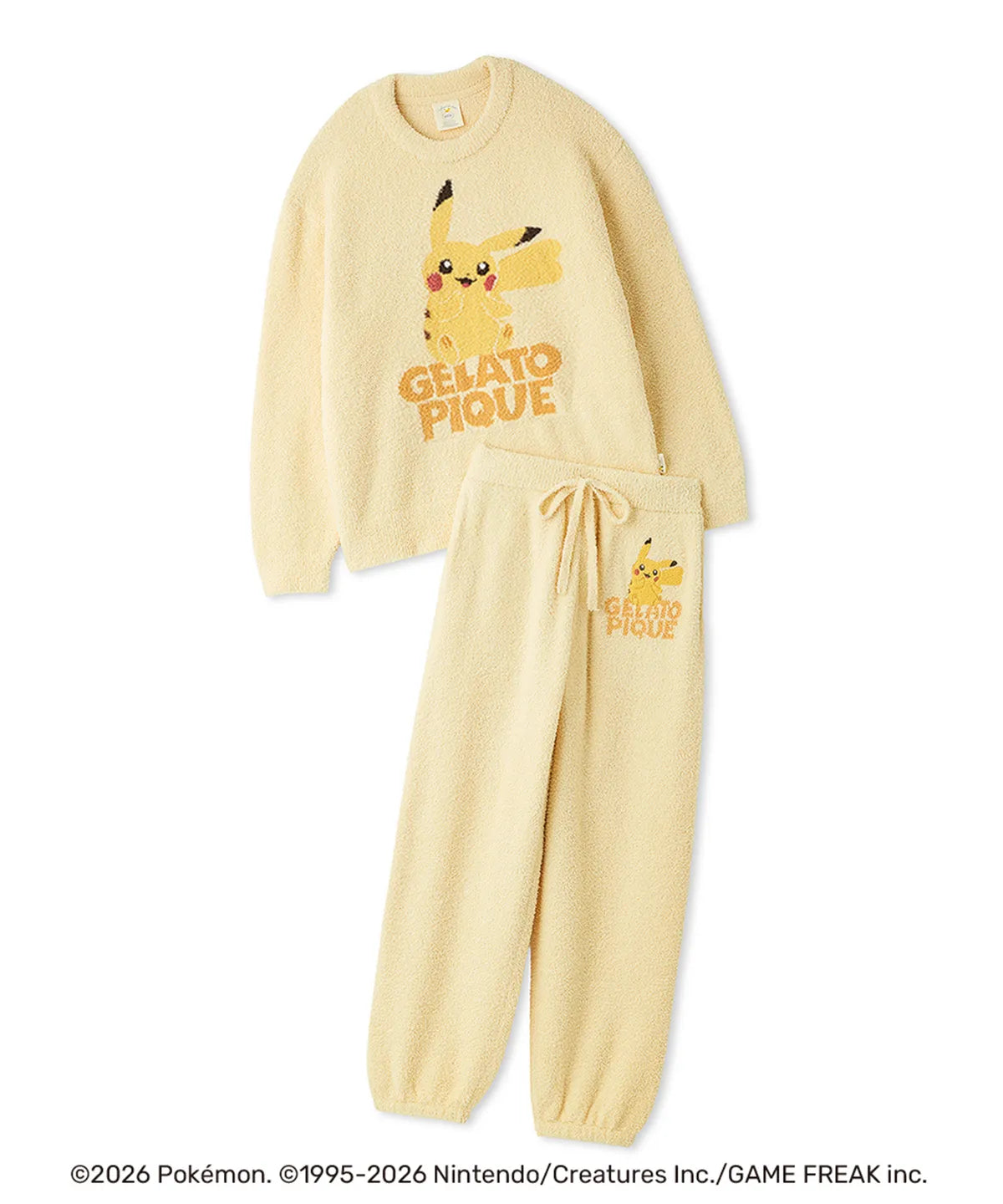 [Pokemon X Gelato Pique]  BABY MOCO Jacquard Pullover & Long Pants Set