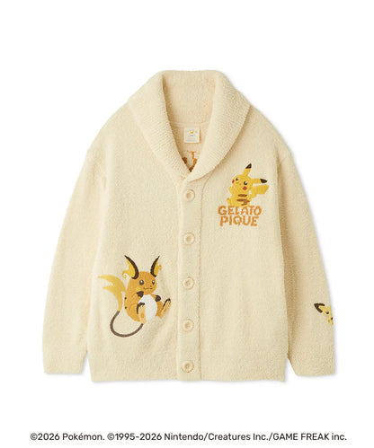 [Pokemon X Gelato Pique] Unisex BABY MOCO Jacquard Shawl Cardigan