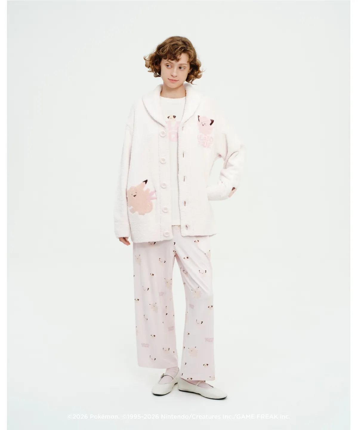 [Pokemon X Gelato Pique] Unisex BABY MOCO Jacquard Shawl Cardigan