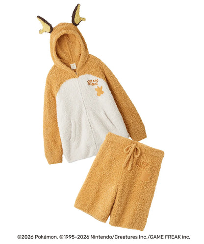 [Pokemon X Gelato Pique]  Raichu Hoodie & Shorts Set (Men)