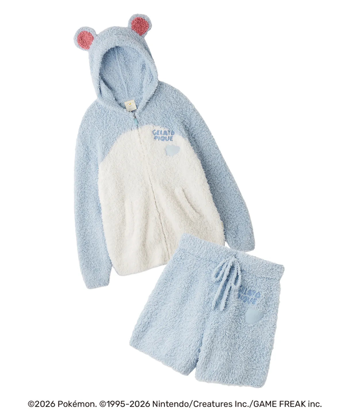 [Pokemon X Gelato Pique]  Marill Hoodie & Shorts Set