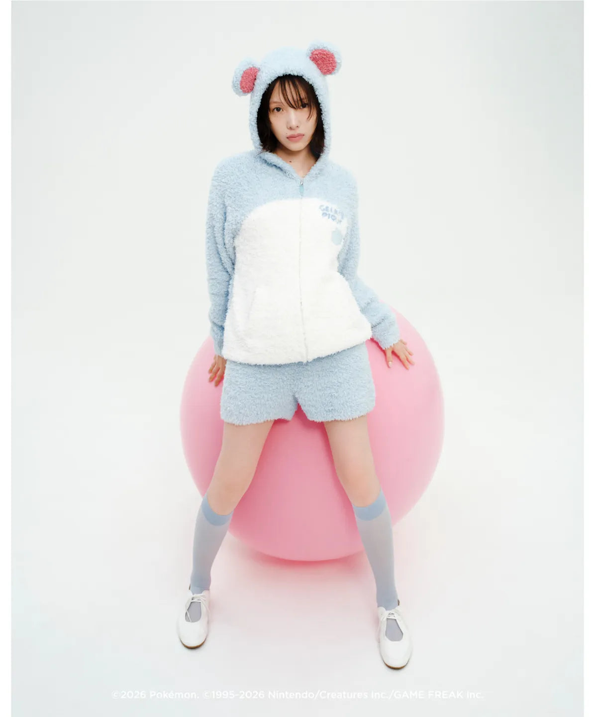 [Pokemon X Gelato Pique]  Marill Hoodie & Shorts Set