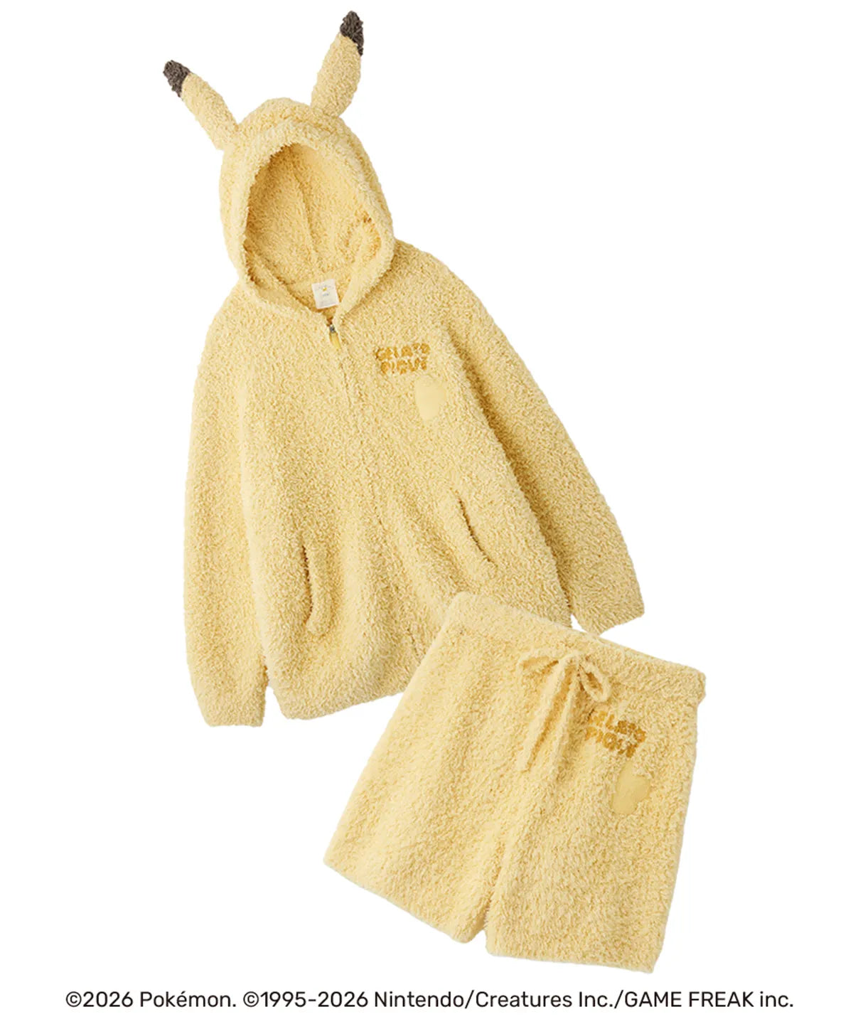 [Pokemon X Gelato Pique] Pikachu Hoodie & Shorts Set