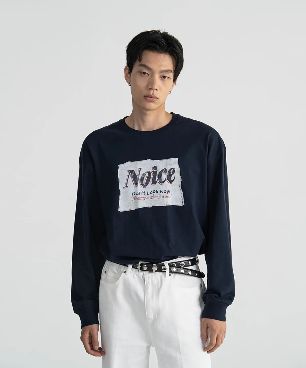 [BTS V Worn] NOICE Aged Label Long Sleeve T-Shirt