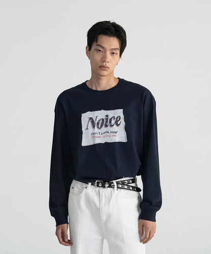 [BTS V Worn] NOICE Aged Label Long Sleeve T-Shirt