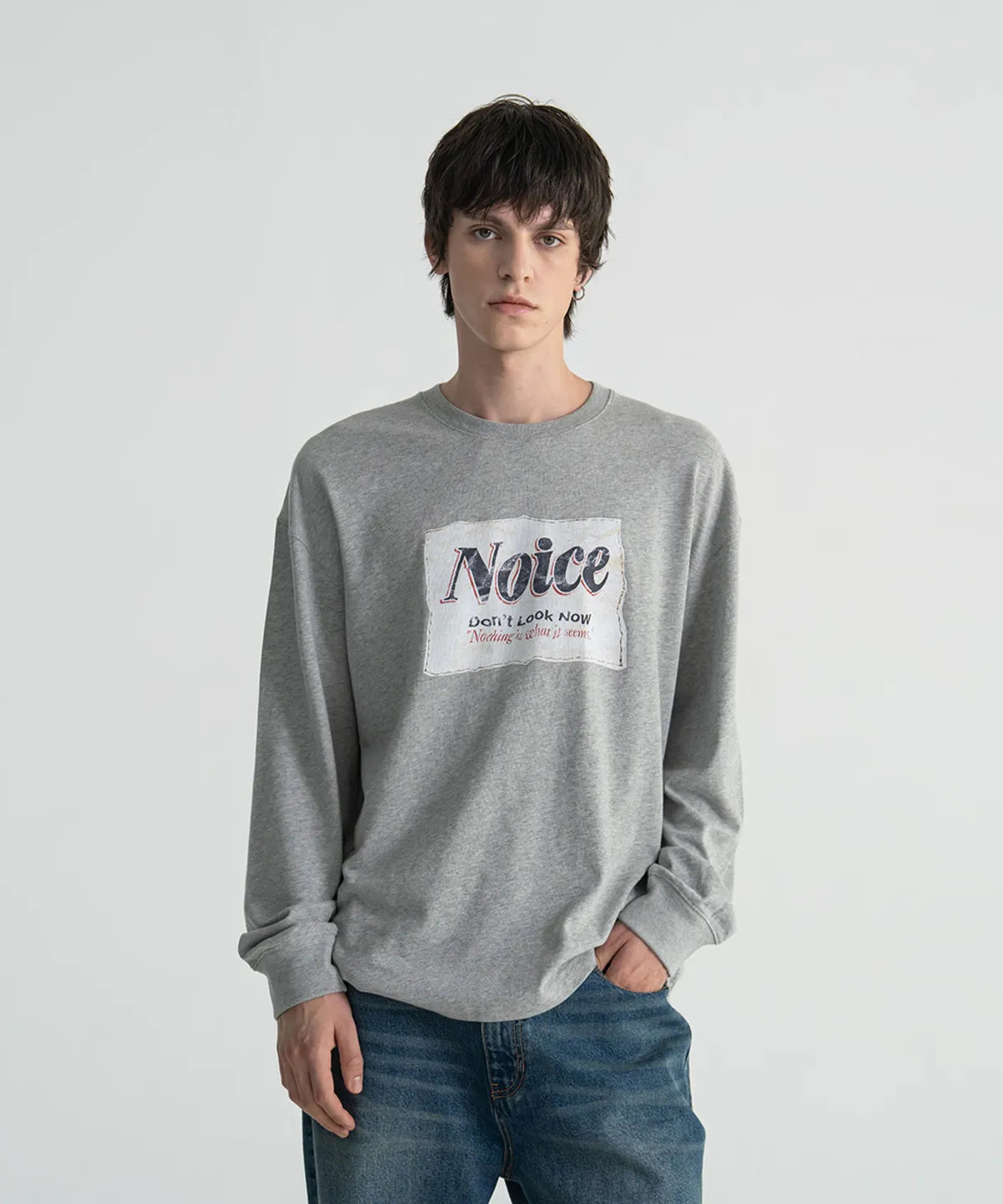 [BTS V Worn] NOICE Aged Label Long Sleeve T-Shirt