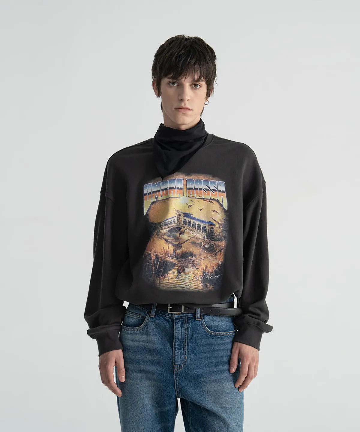 [BTS V Worn] NOICE Ombra Rossa Graphic Sweatshirt