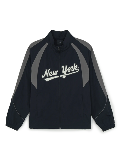 [Ahof Steven Worn] MLB Sportive Cursive Logo Blocking Windbreaker